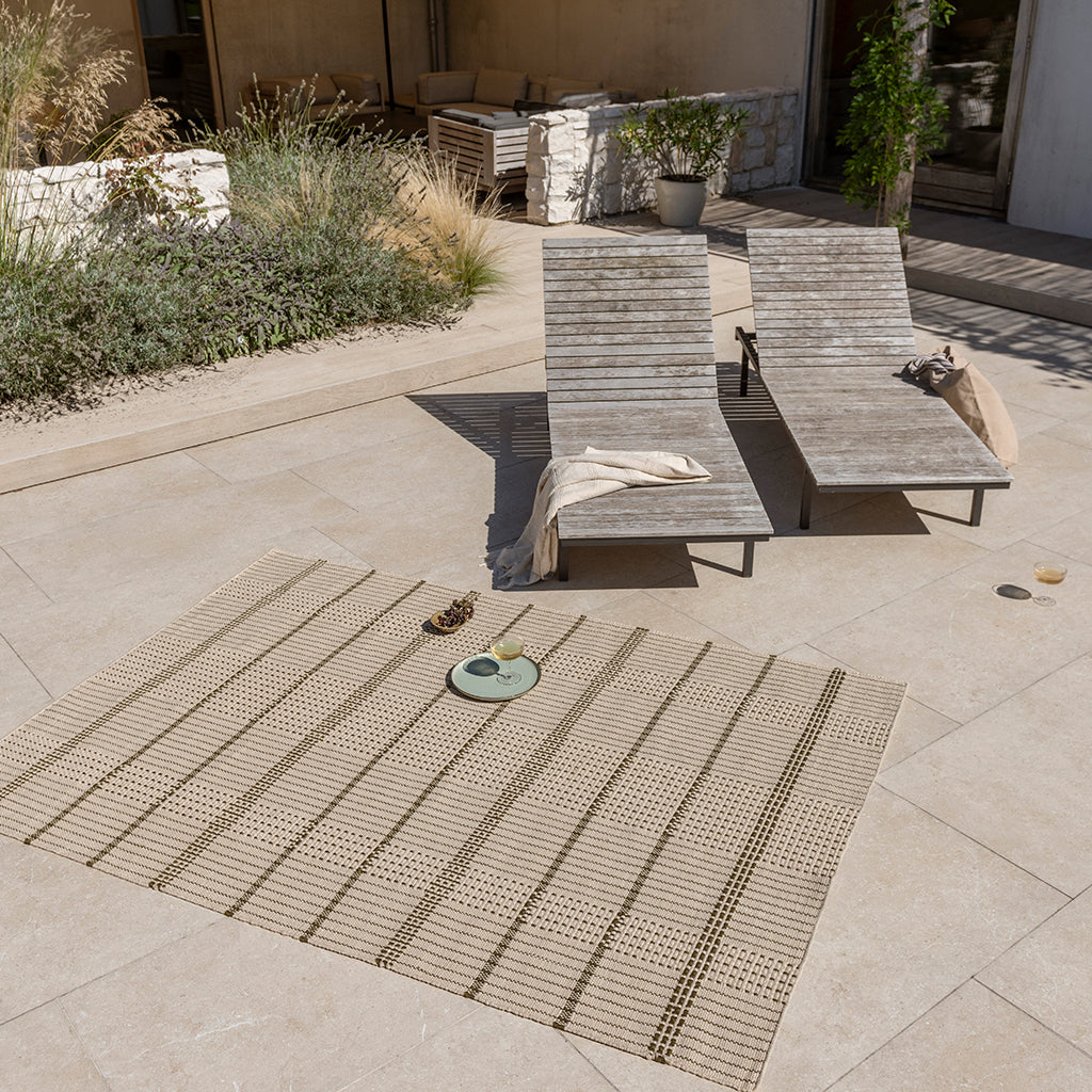 Brink & Campman Zona Olive Stitch 495707 Outdoor Rug