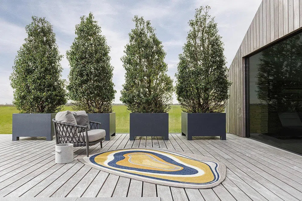 Brink & Campman Aura Ochre Outdoor Rug 477306