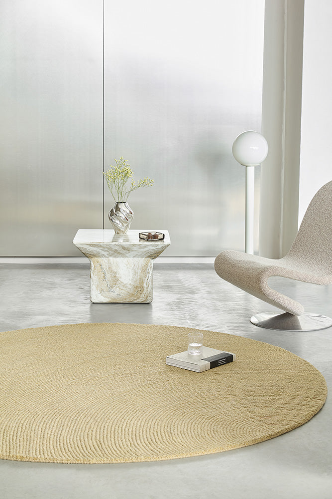 B&C Decor Echo Sand 089701 Round Rug