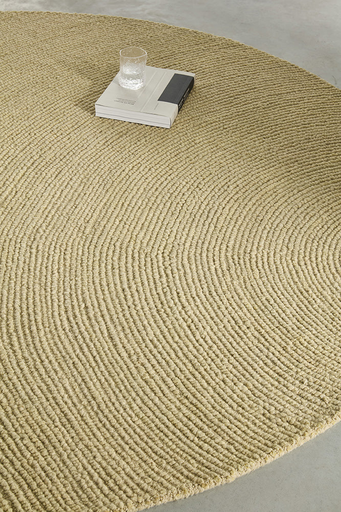 B&C Decor Echo Sand 089701 Round Rug