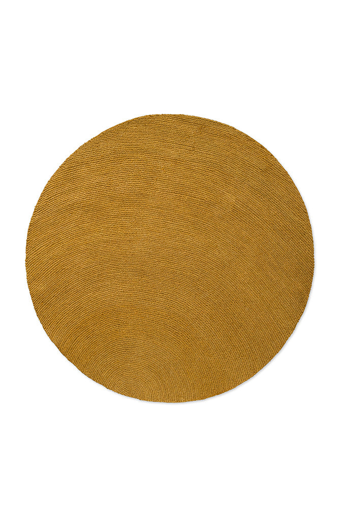 Alfombra redonda B&amp;C Decor Echo Ochre 089706