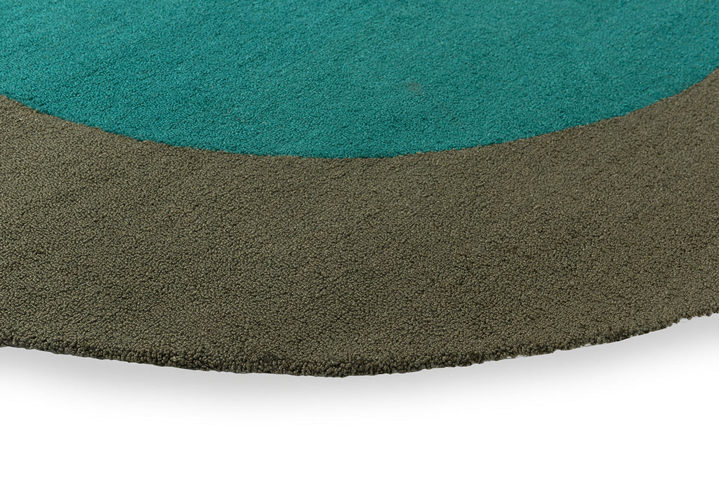 Brink &amp; Campman Habitat Festival Round Aqua 496308 Alfombra para exteriores