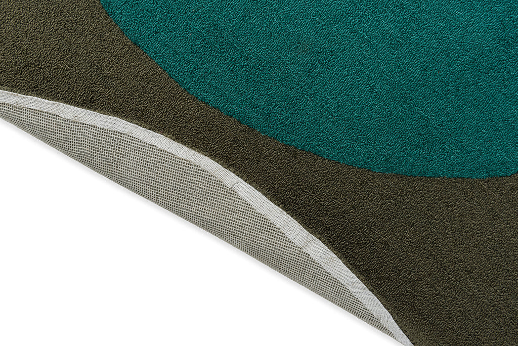 Brink &amp; Campman Habitat Festival Round Aqua 496308 Alfombra para exteriores