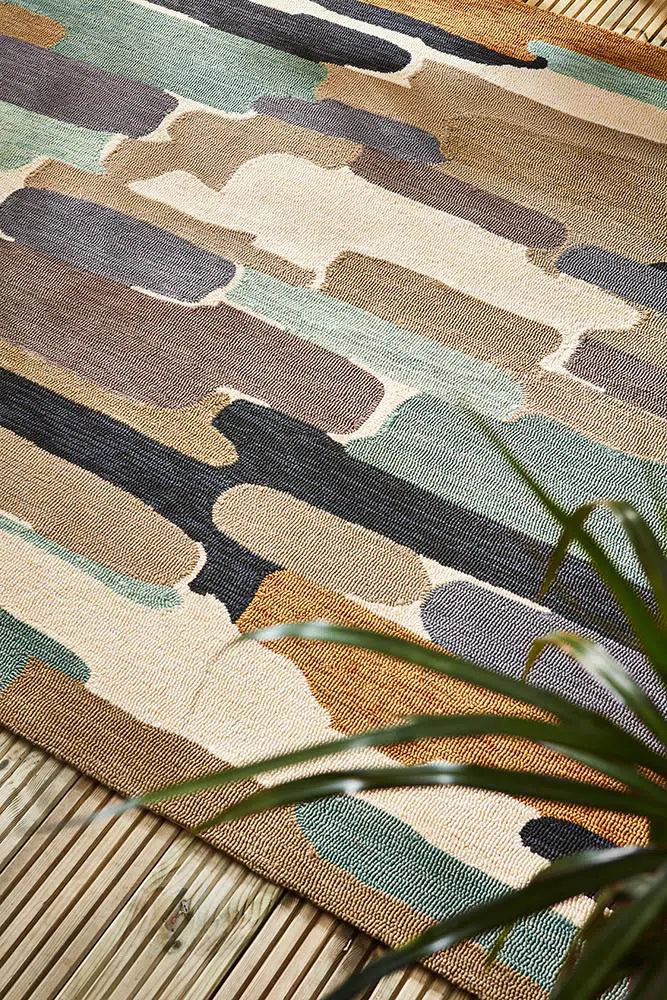 Alfombra de exterior Harlequin Trattino Sea Glass 444804