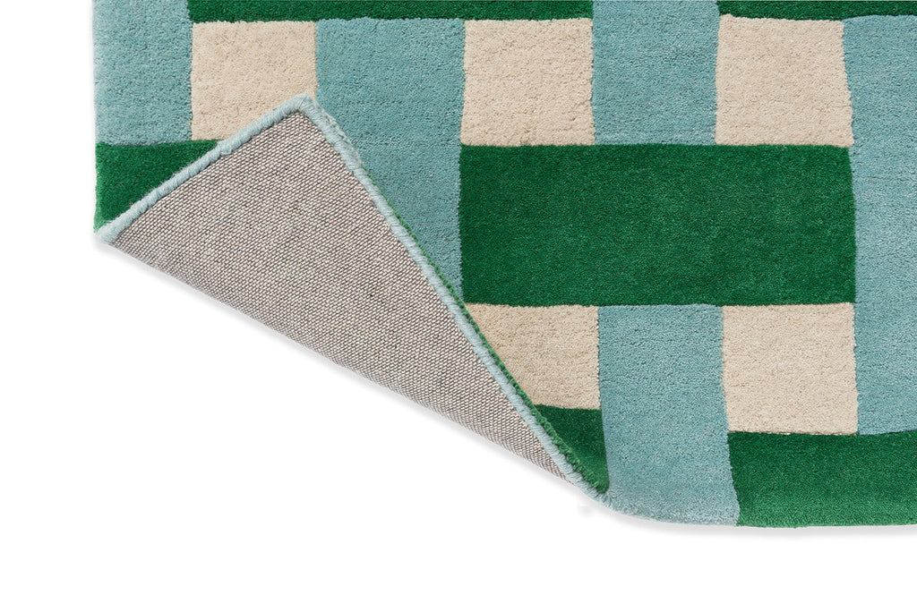Alfombra Sophie Robinson x Harlequin Basket Weave Esmeralda/Aguamarina 144107