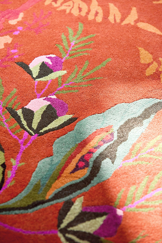 Alfombra Sophie Robinson x Harlequin Wonderland Floral Ámbar/Lapislázuli 144713