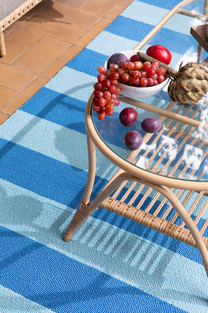 Alfombra Laura Ashley Lille Sky Blue Outdoor 480008