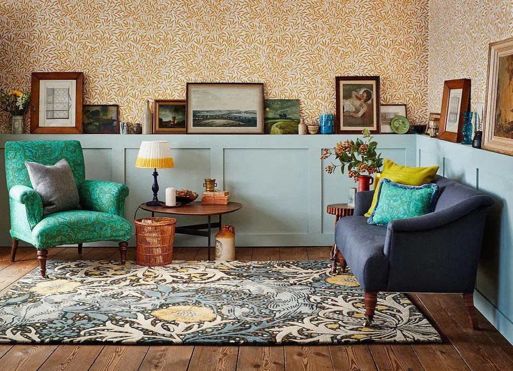 Morris &amp; Co Seaweed Teal 127008