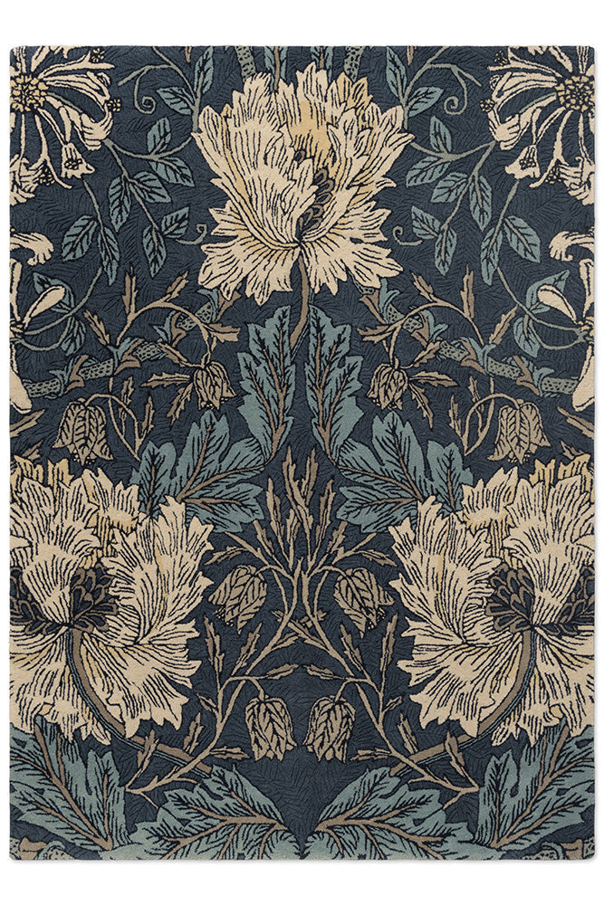 Alfombra Morris &amp; Co Honeysuckle &amp; Tulip Woad - Tomillo 130408