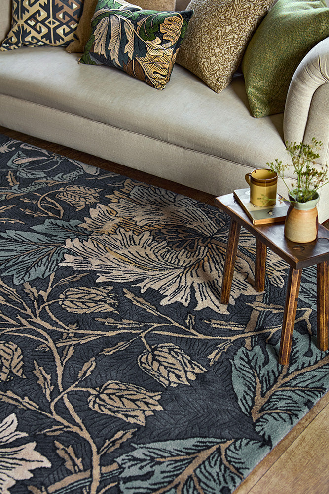 Alfombra Morris &amp; Co Honeysuckle &amp; Tulip Woad - Tomillo 130408