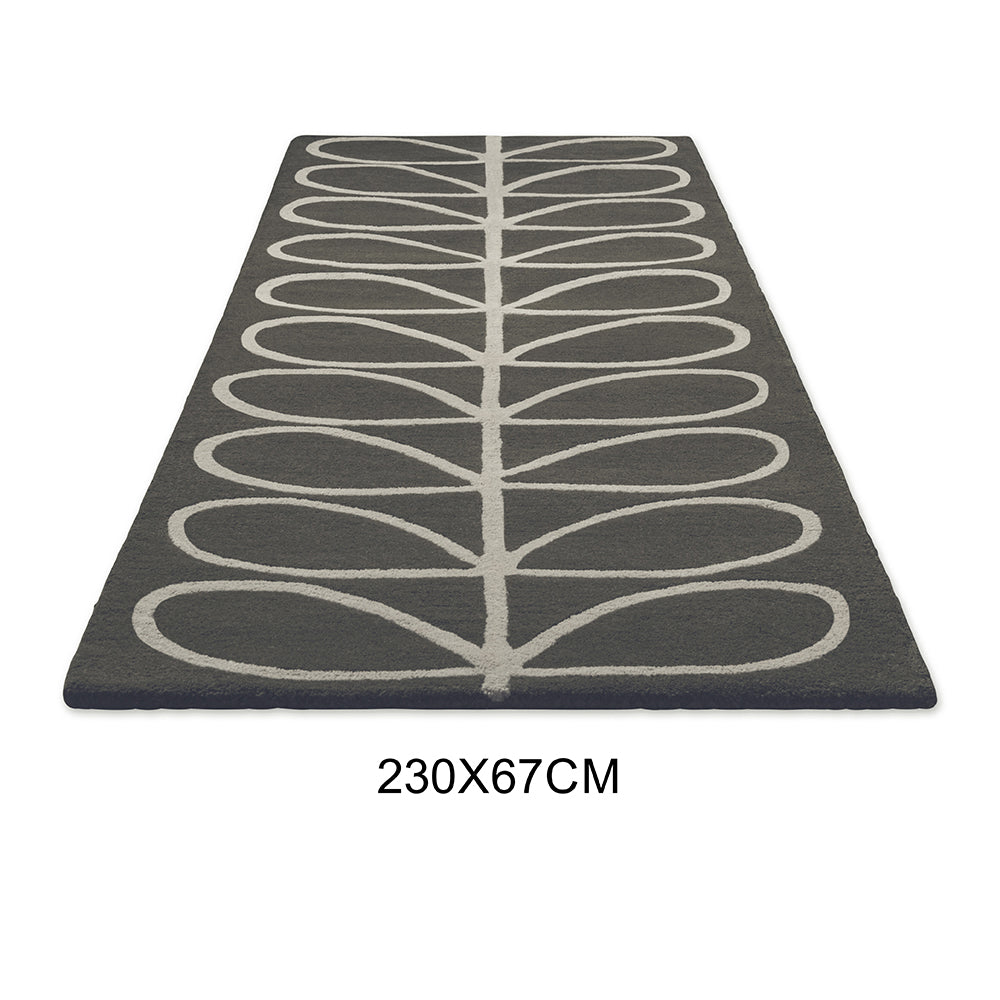 Orla Kiely Linear Stem Slate 060505 Runner Rug