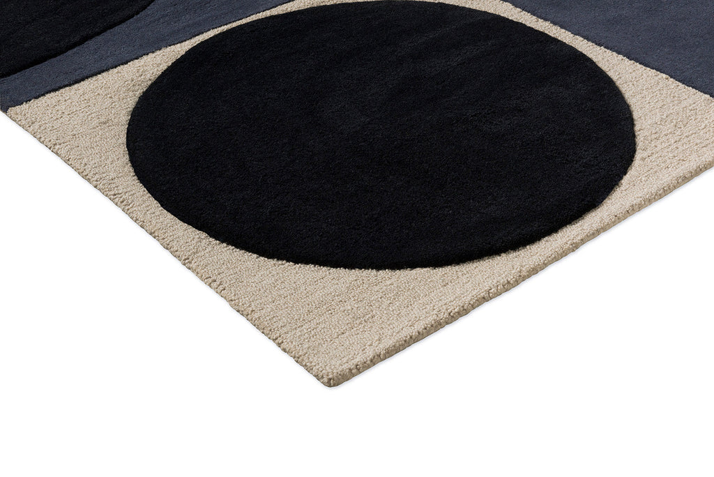 Alfombra Orla Kiely Spot Square Azul Marino 157908
