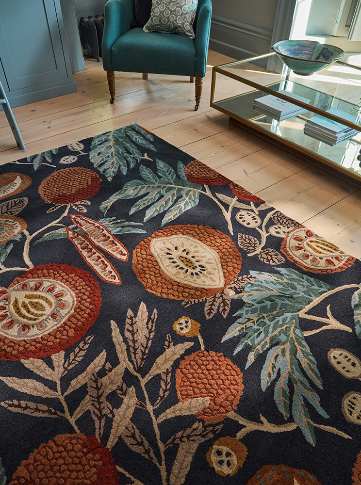 Alfombra Sanderson Jackfruit Cúrcuma - Índigo 148708