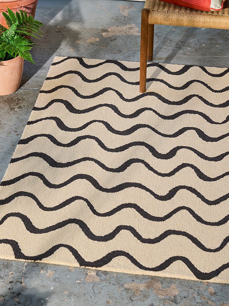 Scion Ribbon Charcoal 124305 Rug